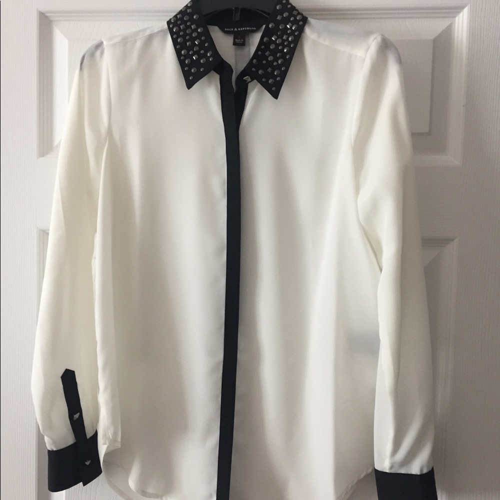 Rock & Republic Studded Blouse